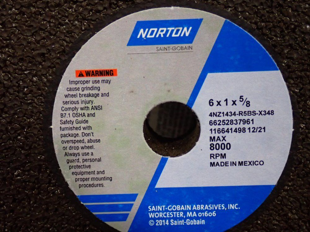 Norton 6" Abrasive Wheels