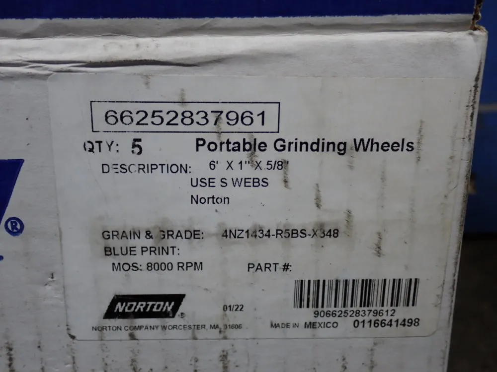 Norton 6" Abrasive Wheels