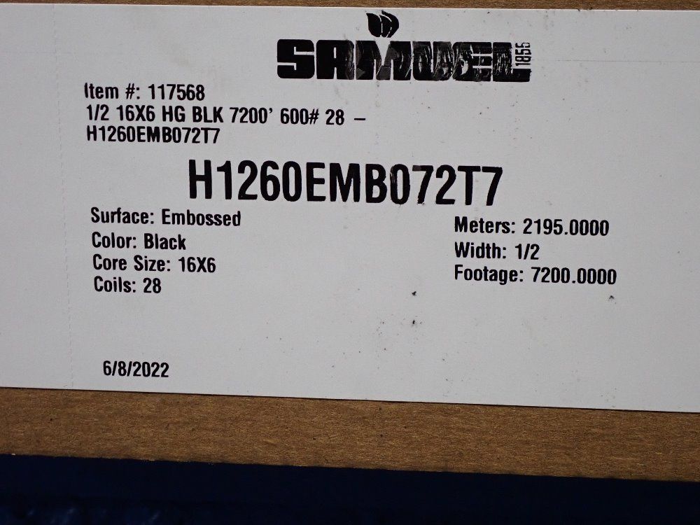 Samuel 1/2" X 7200' Plastic Banding - H1260emb072t7