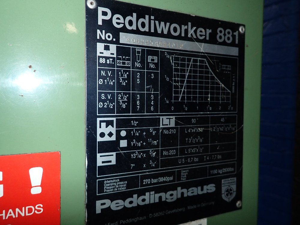 Peddinghaus Peddinghaus Peddiworker 881 Ironworker