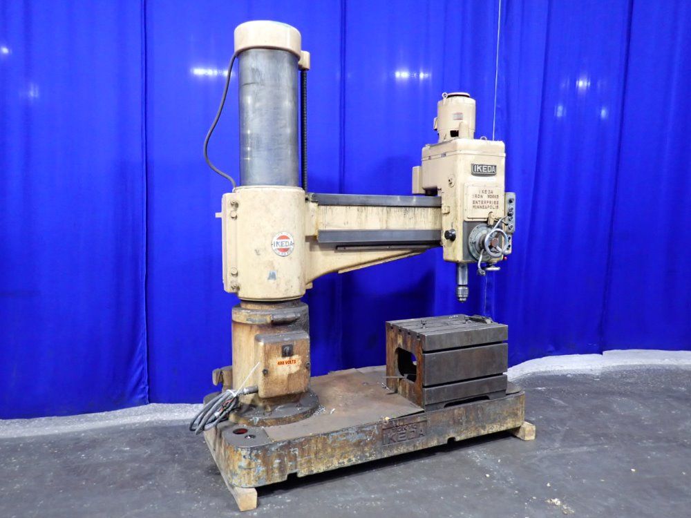 Ikeda 12" X 4'7" Radial Arm Drill