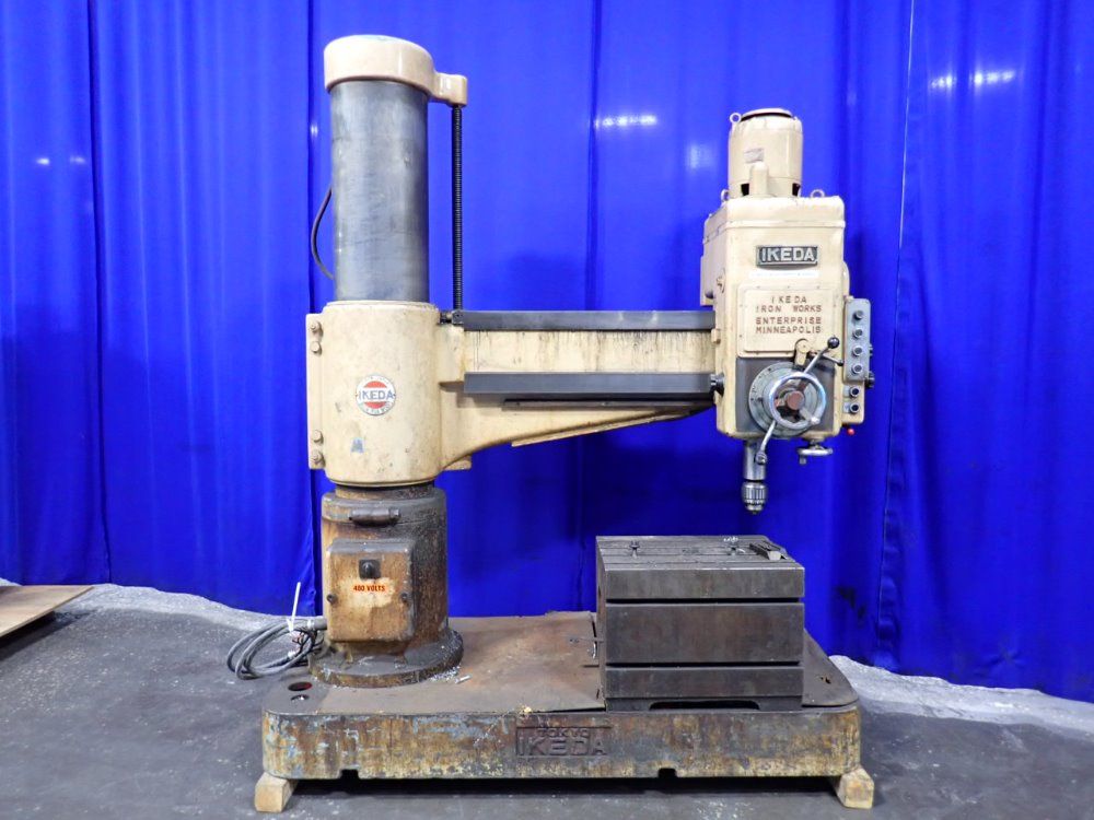 Ikeda 12" X 4'7" Radial Arm Drill