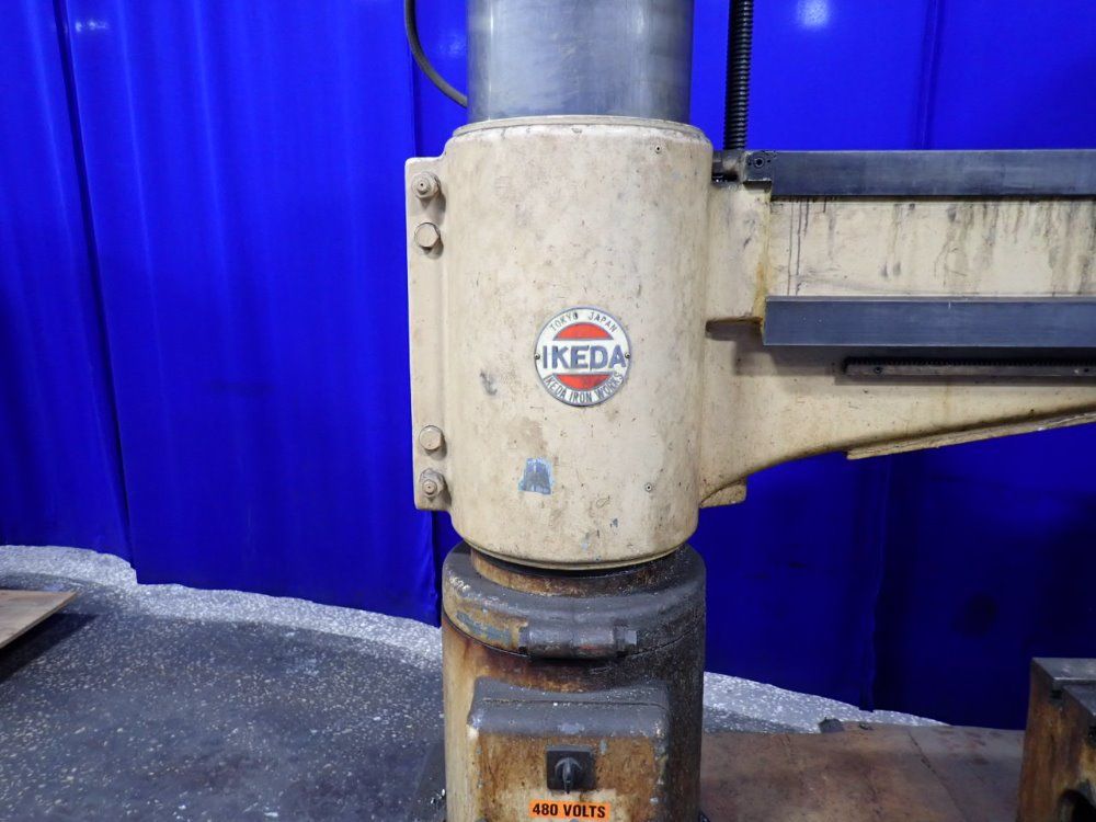 Ikeda 12" X 4'7" Radial Arm Drill