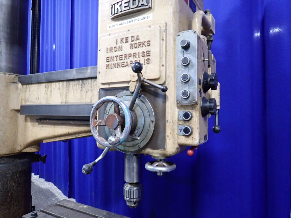 Ikeda 12" X 4'7" Radial Arm Drill
