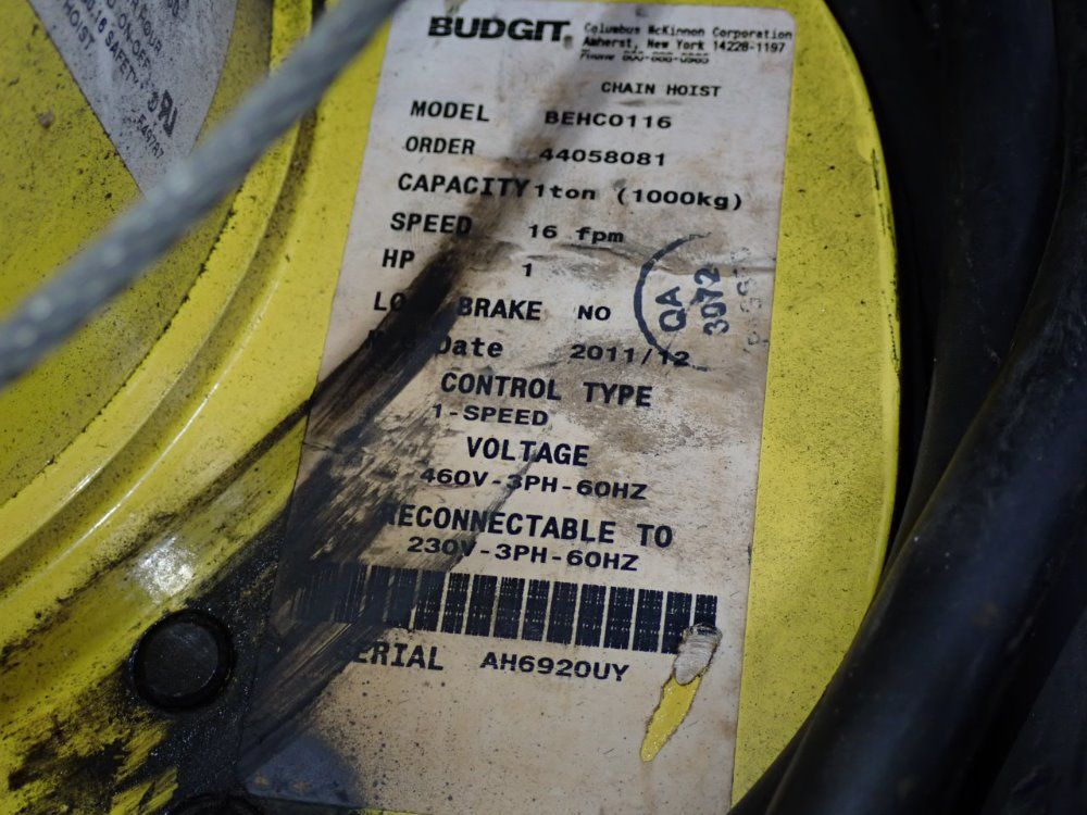 Budgit Hoist