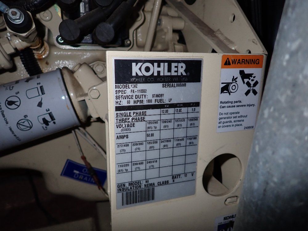 Kohler Kohler 12rz Generator