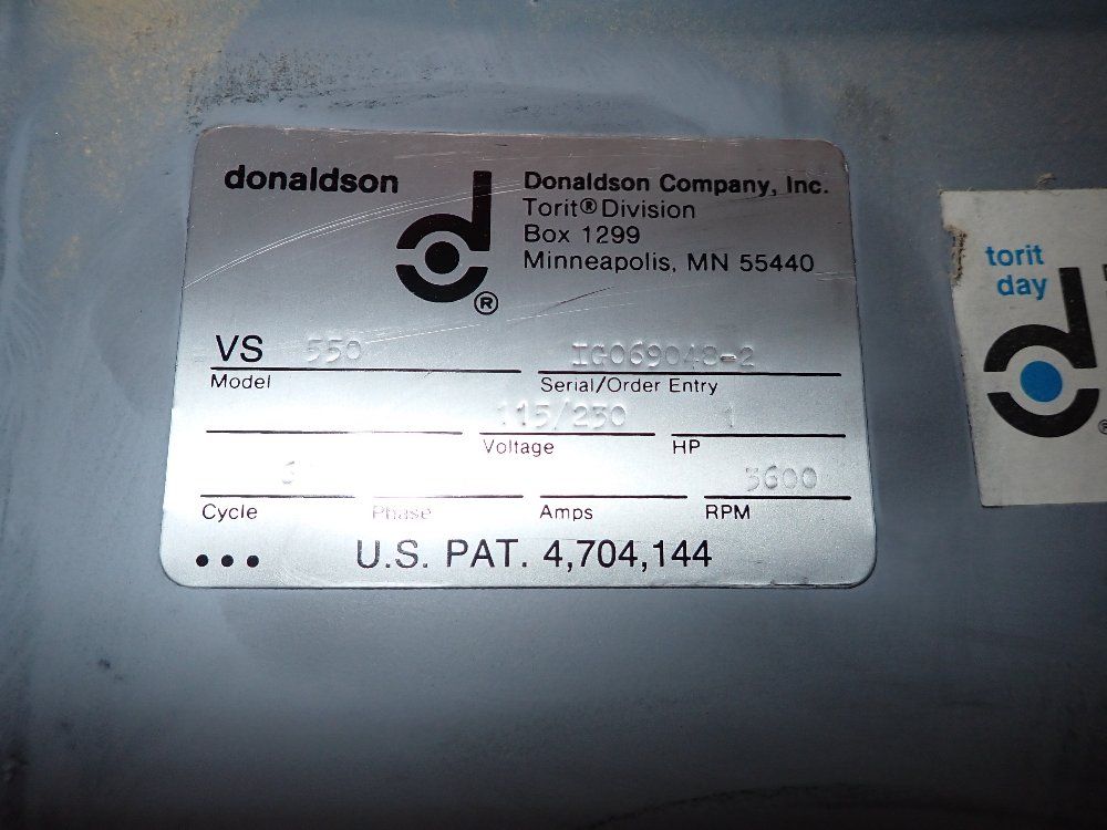 Donaldson Torit Air Cleaner