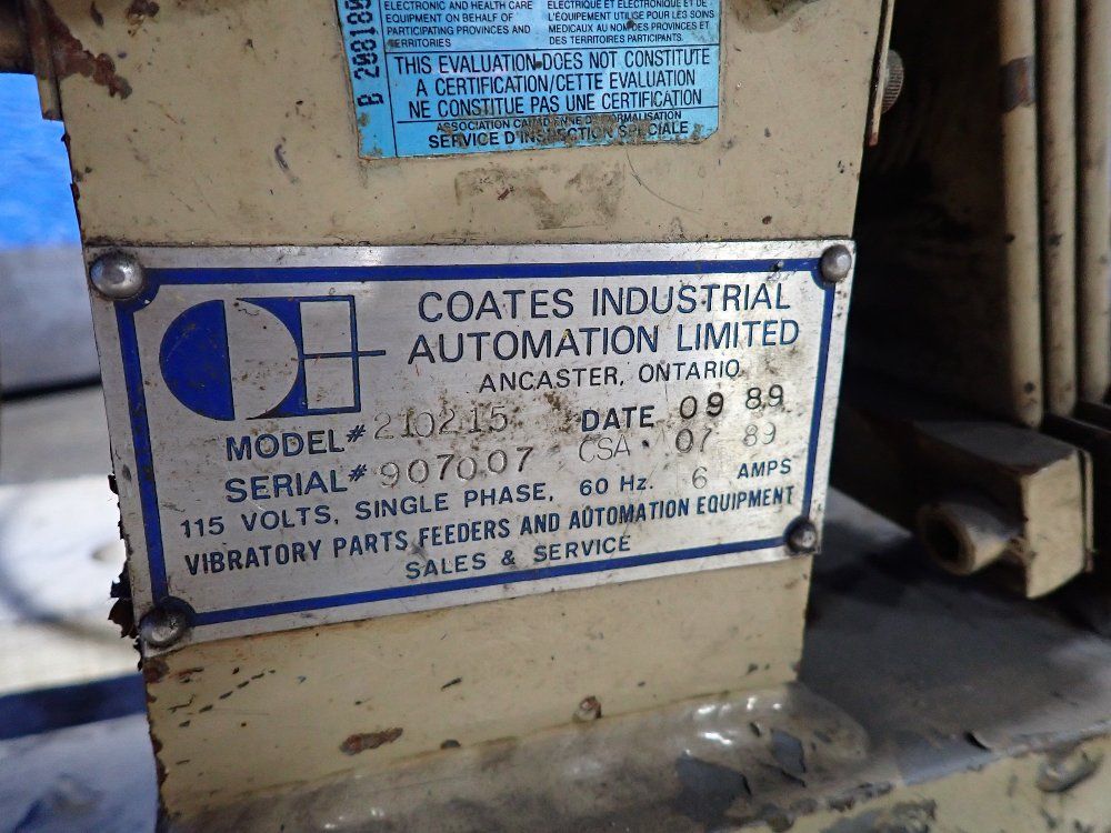 Coates Industrial Automation Vibratory Bowl Feeder
