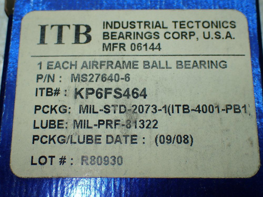 Rbc Airframe Control Bearing