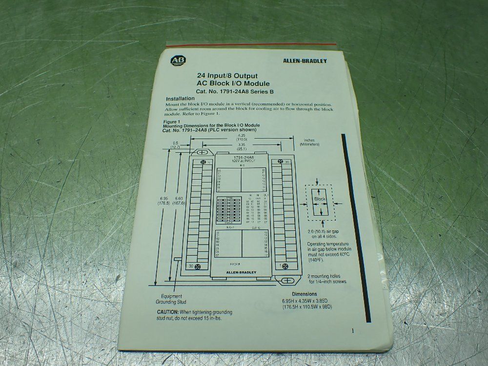 Allenbradley 24input8output Ac Block Io Module