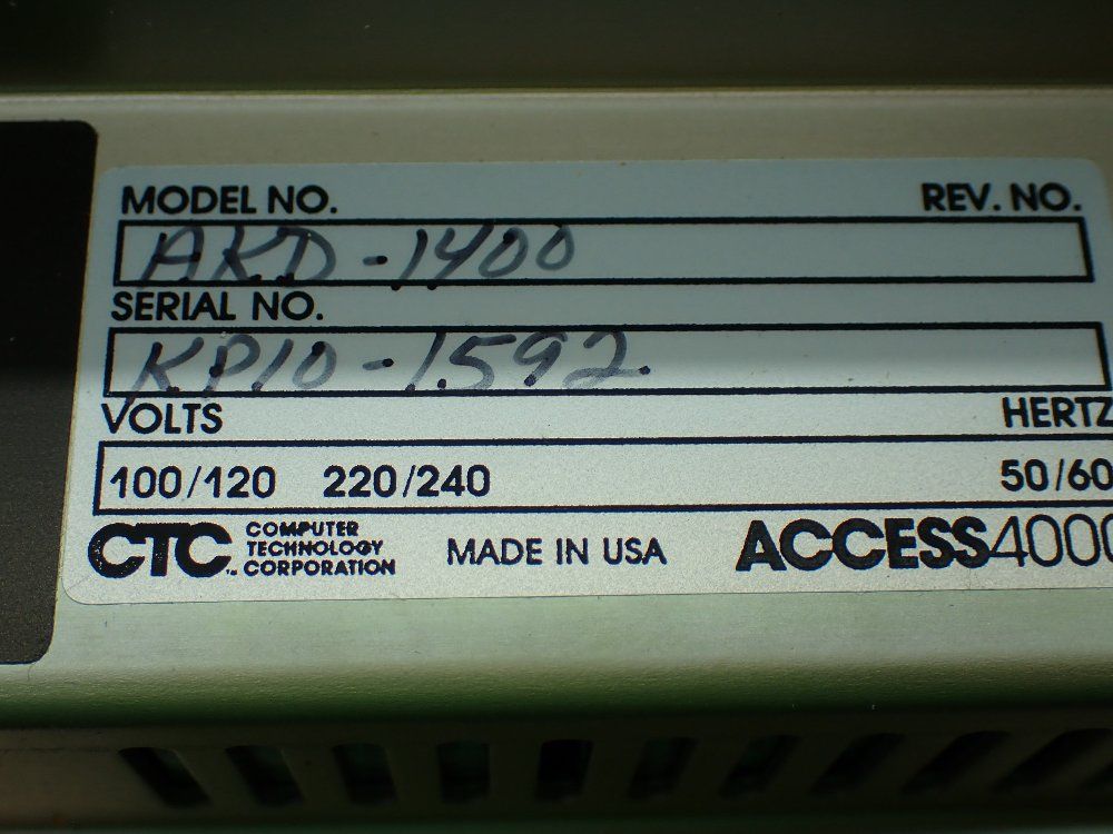 Computer Technology Corperation Access4000 Kepad  Display Module