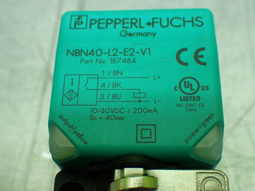 Pepperl+fuchs Inductive Proximity Sensor. 187484 - Nbn40-l2-e2-v1