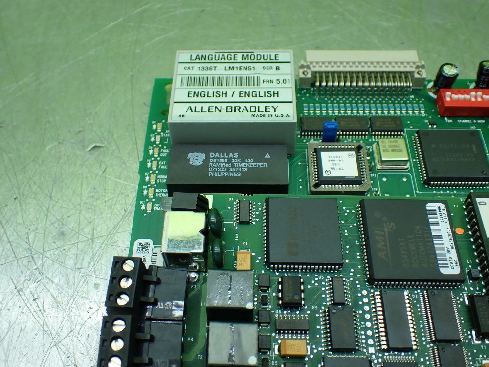 Allenbradley Drive Input Output Board W 1336tlm1en51 Language Module