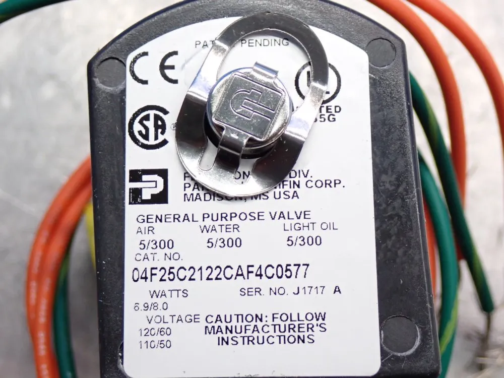 Parker Psi 5/300 Gold Ring Solenoid Valve - 9018