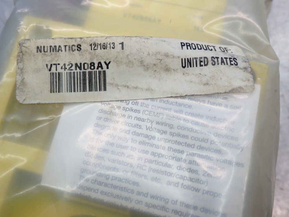 Numatics Sol-start Quick Exhaust Lockout Valve - Vt42n08ay