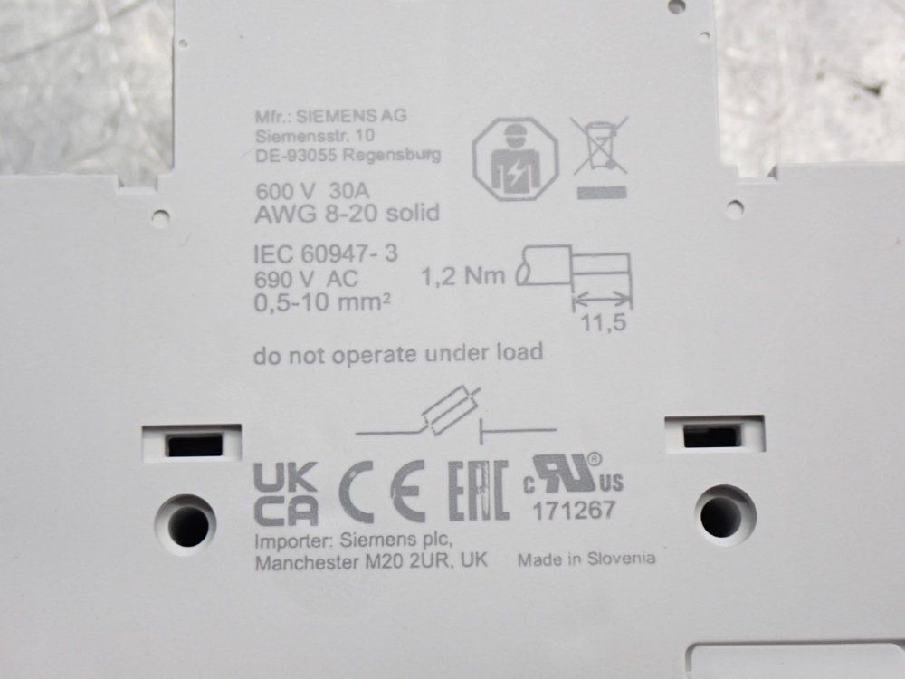 Siemens Cylindrical Fuse Holder