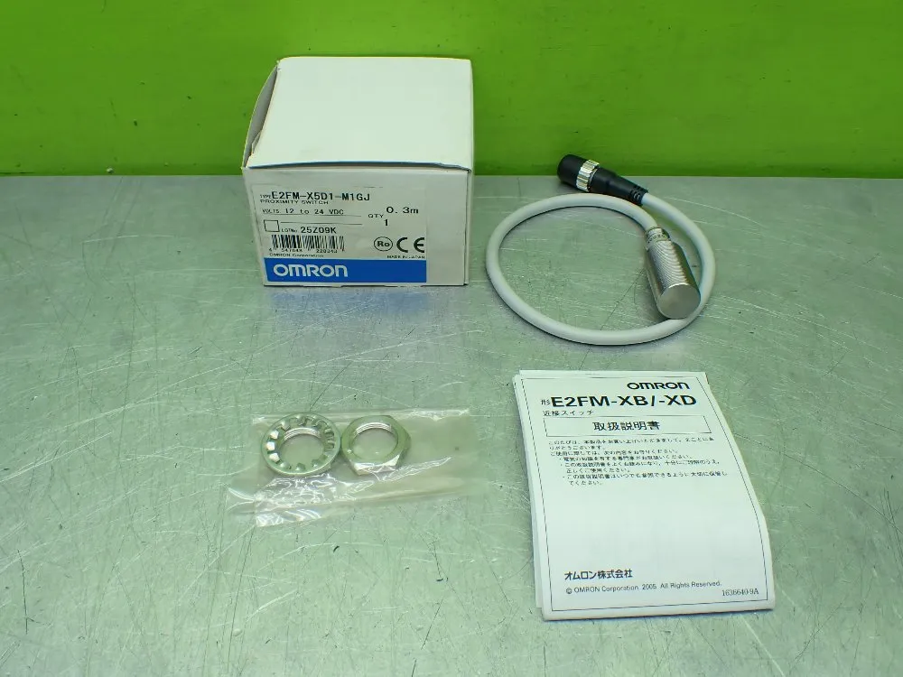 Omron Proximity Switch. - E2fm-x5d1-m1gj