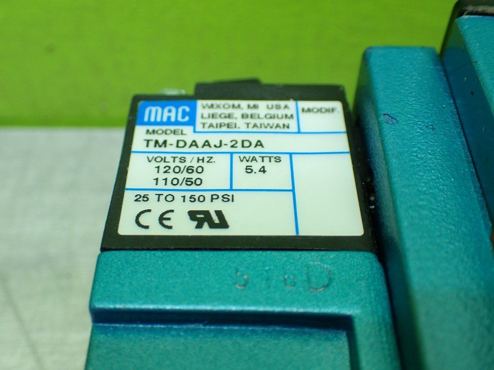 Mac Valves Pneumatic Solenoid Valve. - 82a-mc-000-tm-daap-2da