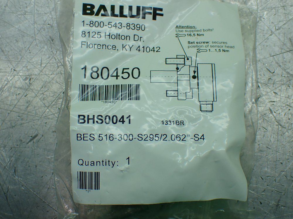 Balluff Strokemaster Proximity Sensor. Bes 516-300-s295/2.062"-s4 - Bhs0041