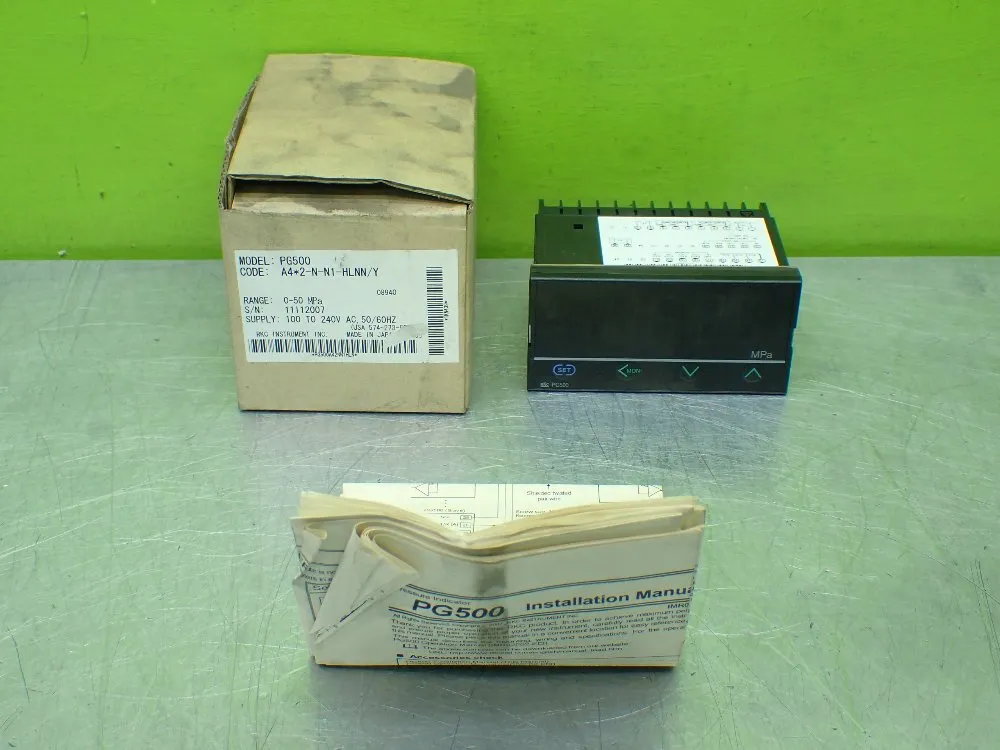 Rkc Instruments Pg500 Digital Panel Mount Indicator - A4*2-n-n1-hlnn/y