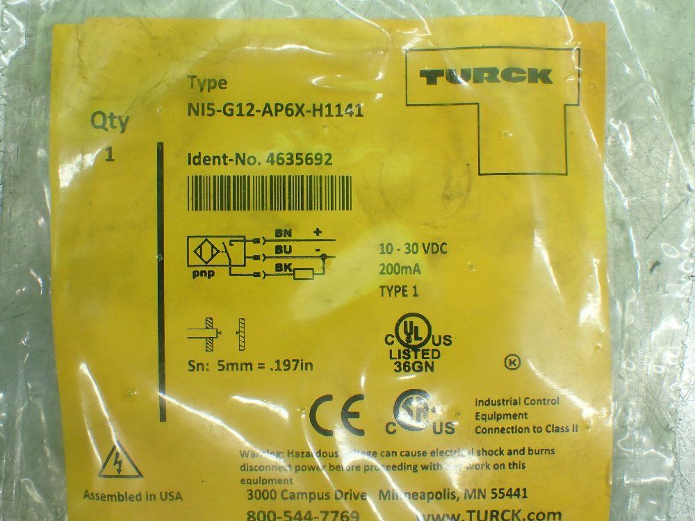 Turck Inductive Proximity Switch 4635692