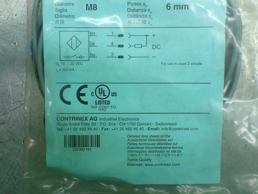 Contrinex Inductive Proximity Sensors, Lot Of 3 - Dw-ad-711-m8