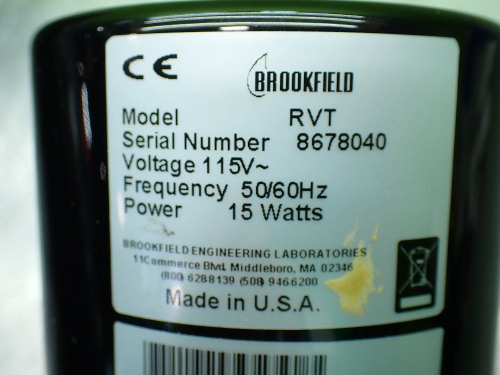 Brookfield Dial Reading Viscometer