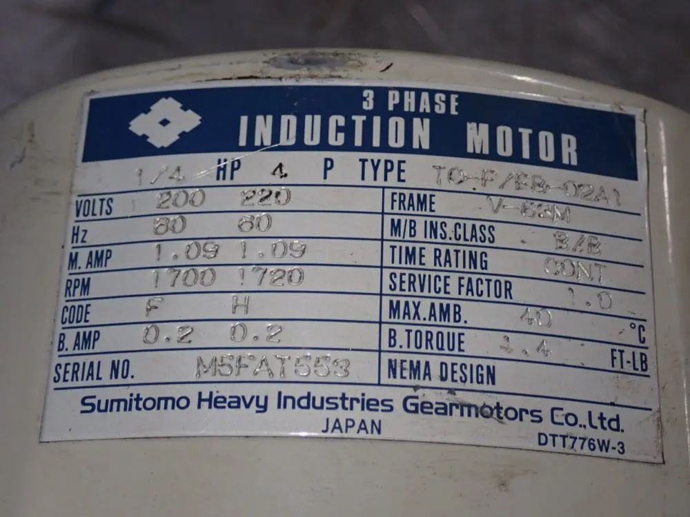 Altax Drive 1/4 Hp Gear Drive - Gnhm02-5085-n-b-51