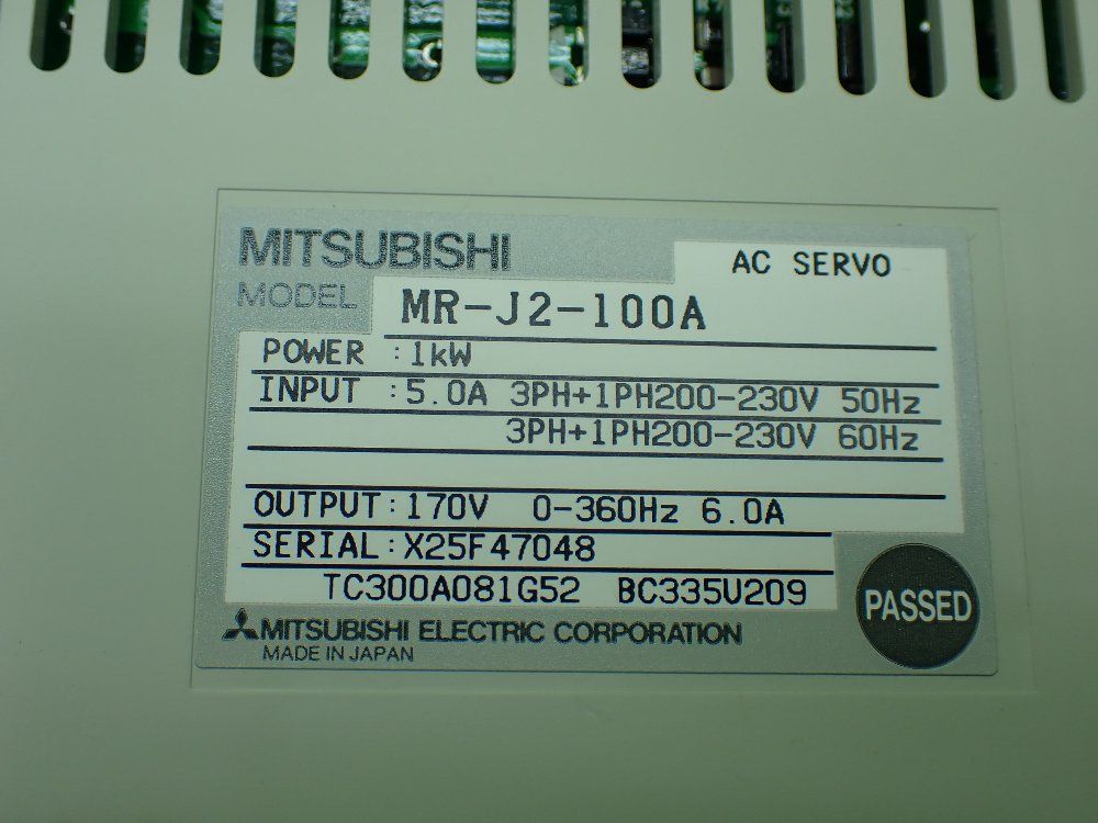 Mitsubishi Ac Servo Amplifier Drive