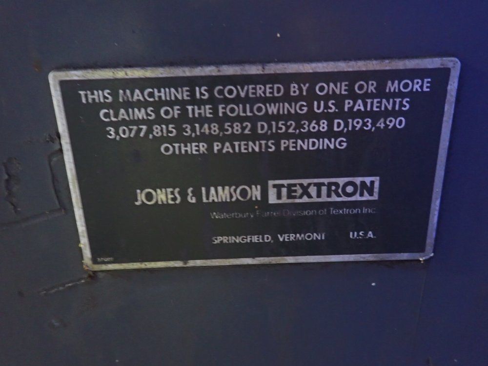 Jones  Lamson  Textron Jones  Lamson  Textron Epic 114 Optical Comparator