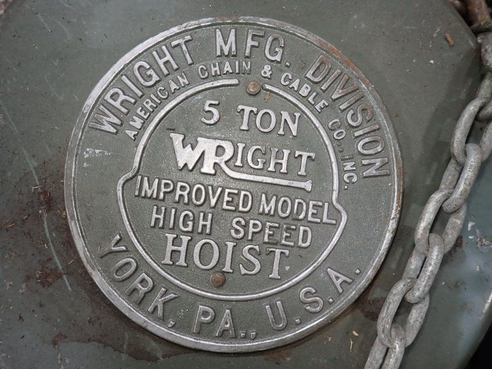 Wright Mfg Division Hoist