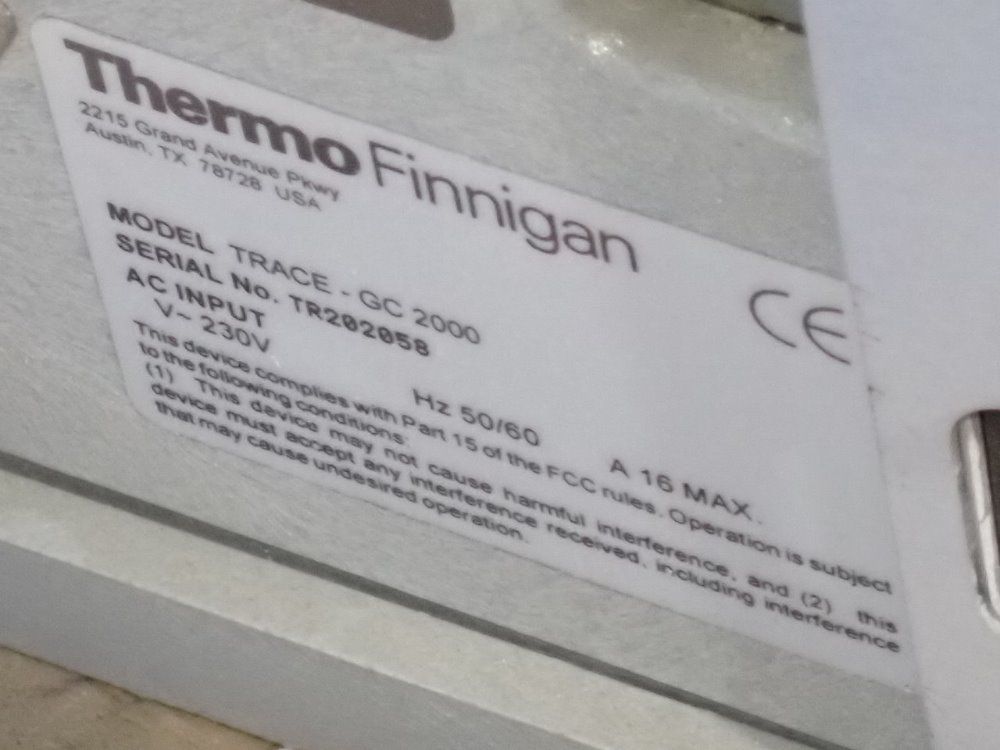 Thermo Finnigan Autosampler - Gc 2000