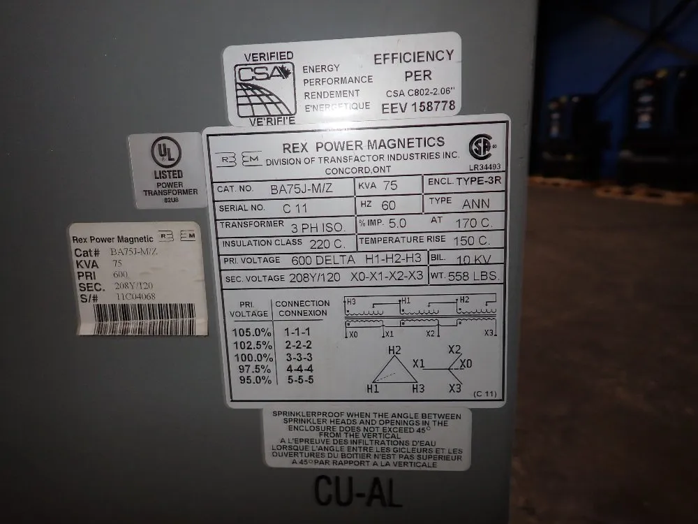 Rex Power Magnetics Transformer
