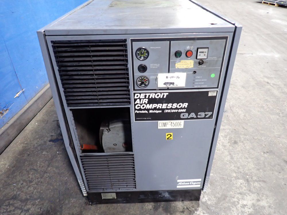 Atlas Copco 1989 Atlas Copco Ga 37 Air Compressor