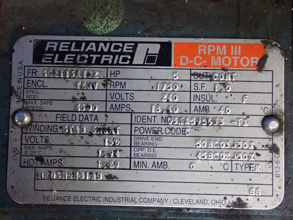 Reliance Dc Gear Drive
