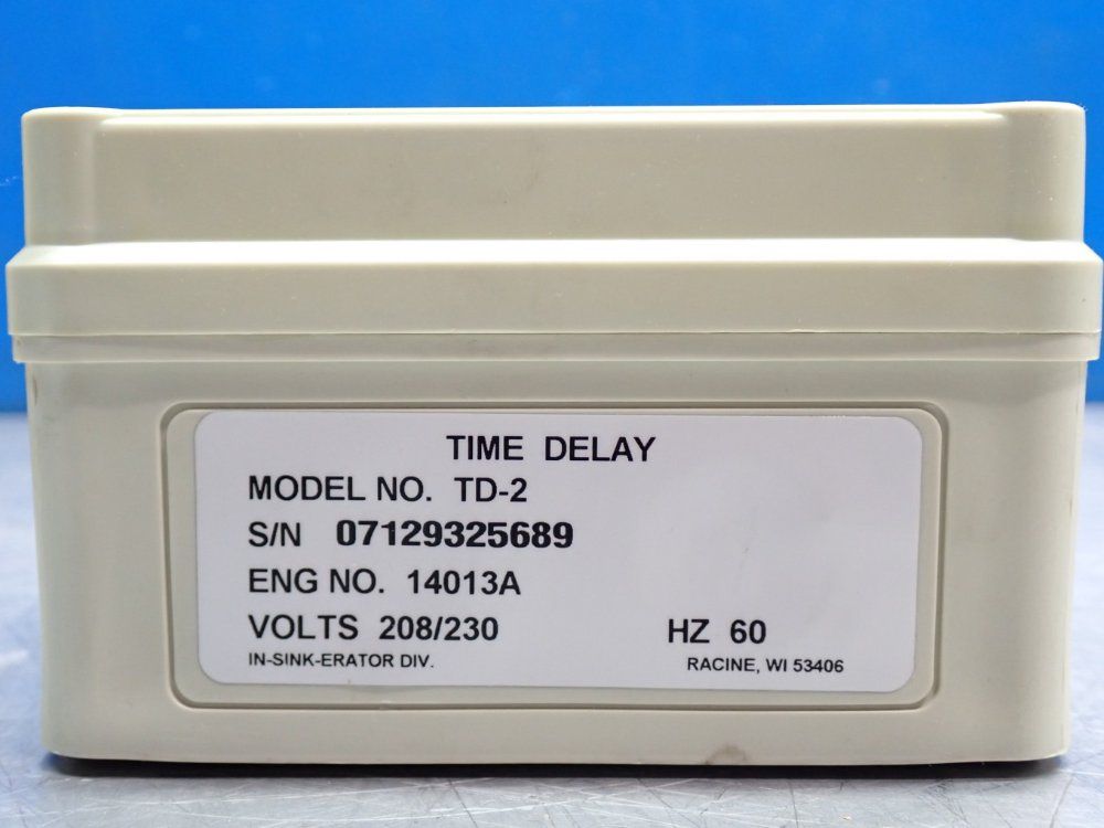 In-sink-er Time Delay Relay - Td-2