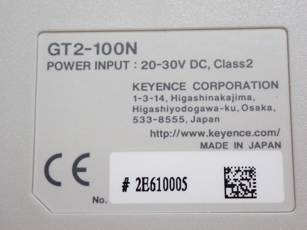 Keyence Sensor Contact - Gt2-100n