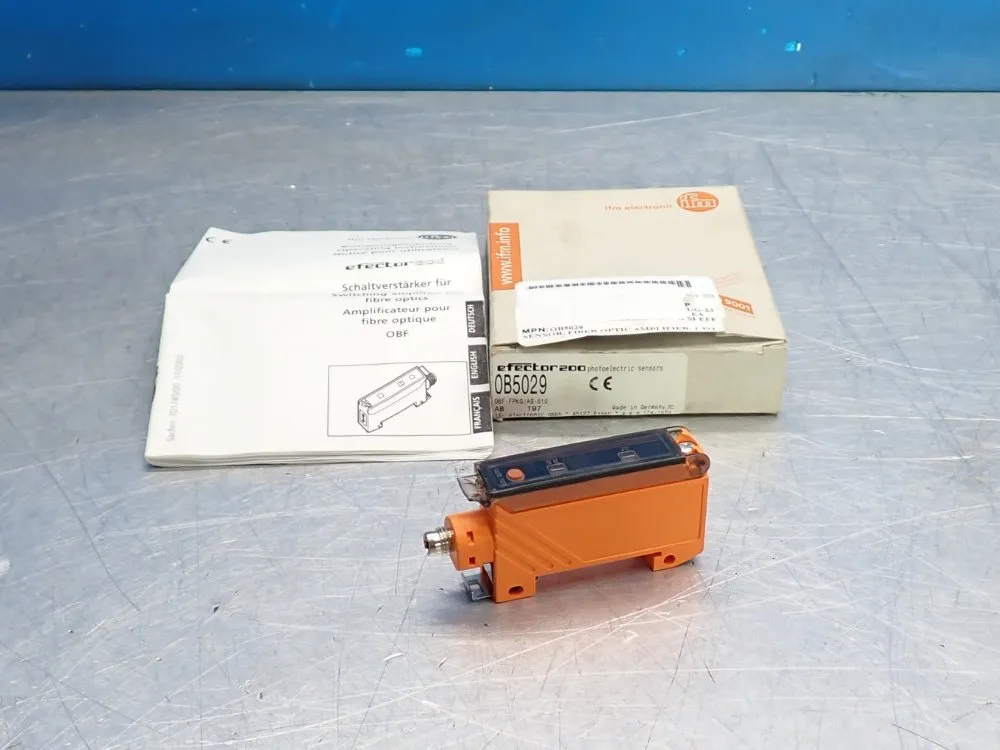 Ifm Effector Fiber Optic Sensor 
