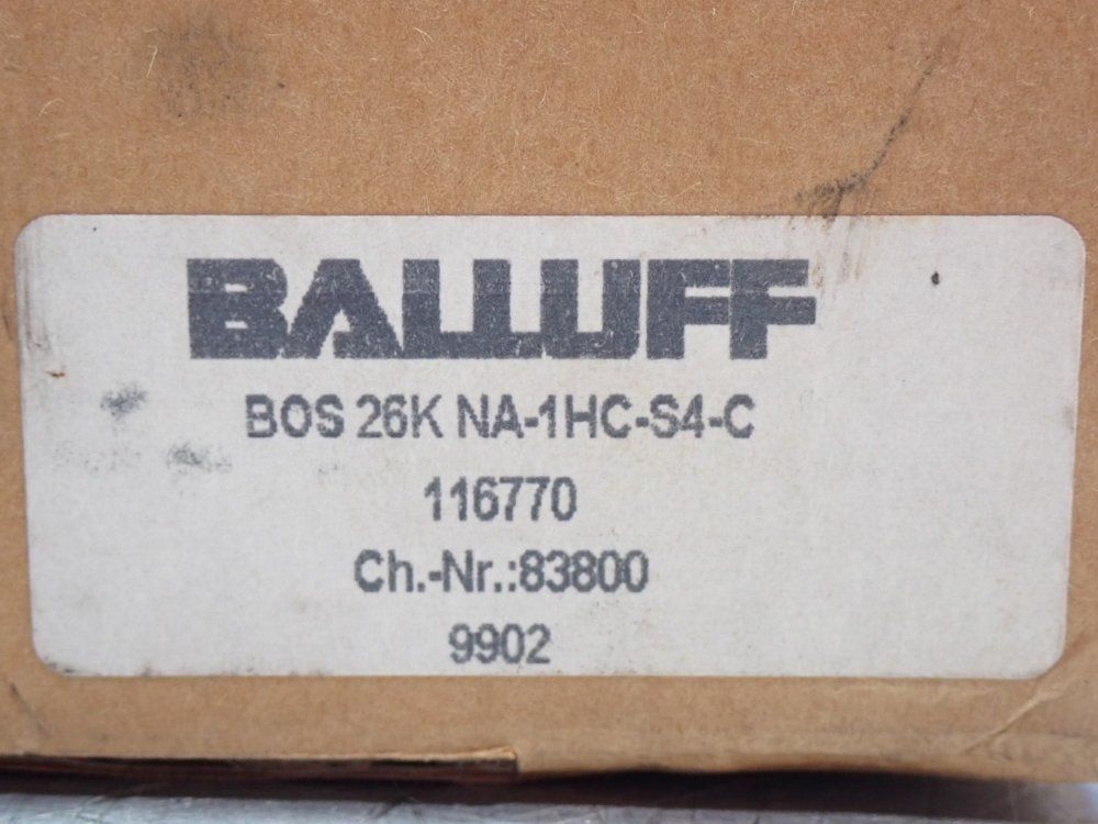 Balluff Block Style Optical Sensor - Bos-26k-na-1hc-s4-c