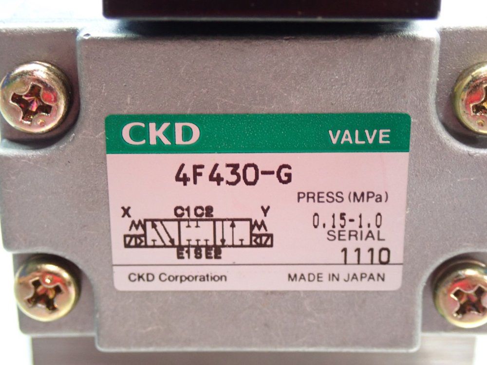 Ckd Process Valve - 4f430-10-gp