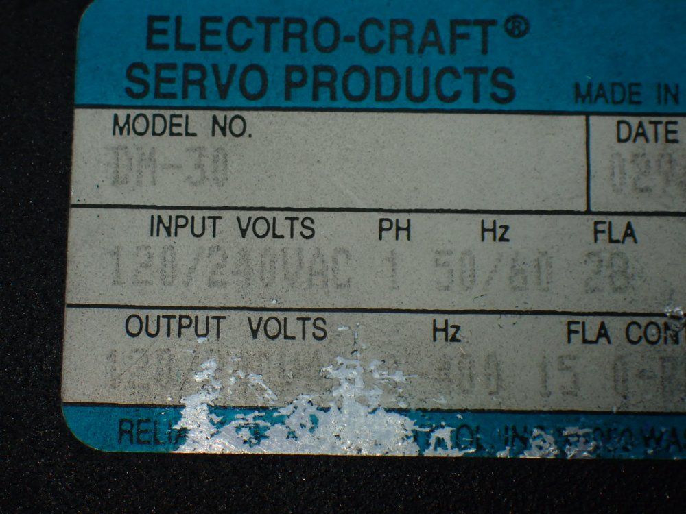 Reliance Electric Electro-craft Bru-200 Brushless Servo Drive - 9101-1303