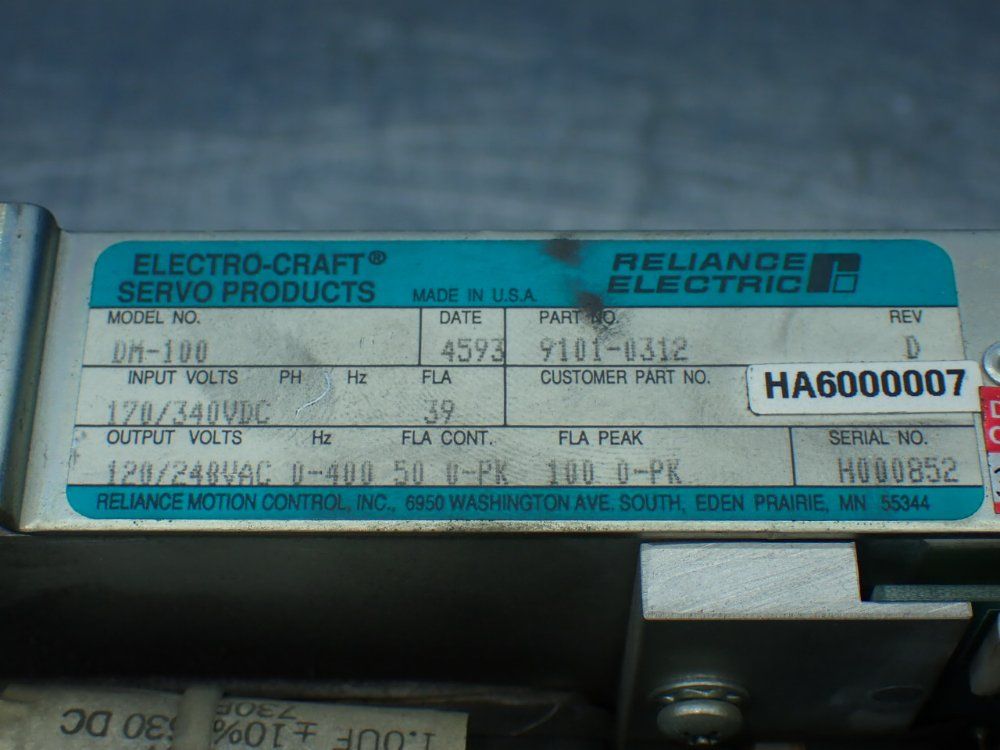Reliance Electric Electro-craft Bru-500 Drive Module - 9101-0312