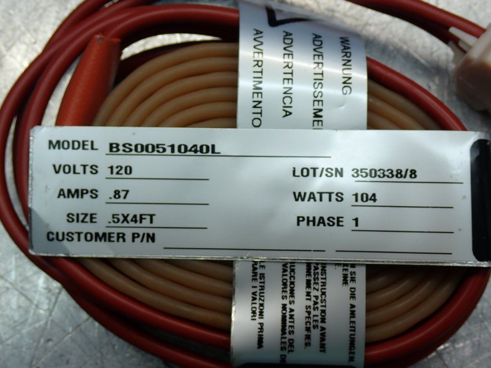Briskheat Heavy Insulated Fiberglass Heating Tape - Bs0051040l