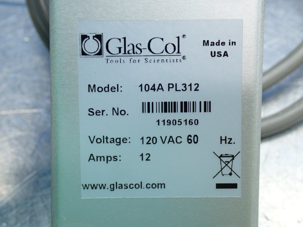 Glas-col Heating Mantle Temp Controller - 104apl312