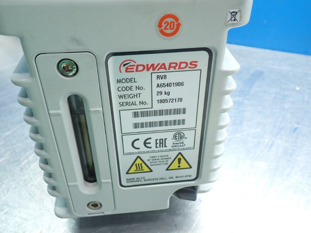 Edwards Rv8 Two Stage Vacuum Pump - A65401906