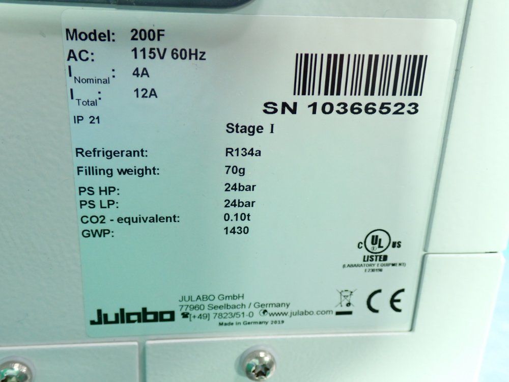 Julabo Refrigerated Heating Circulator Unit - 200f