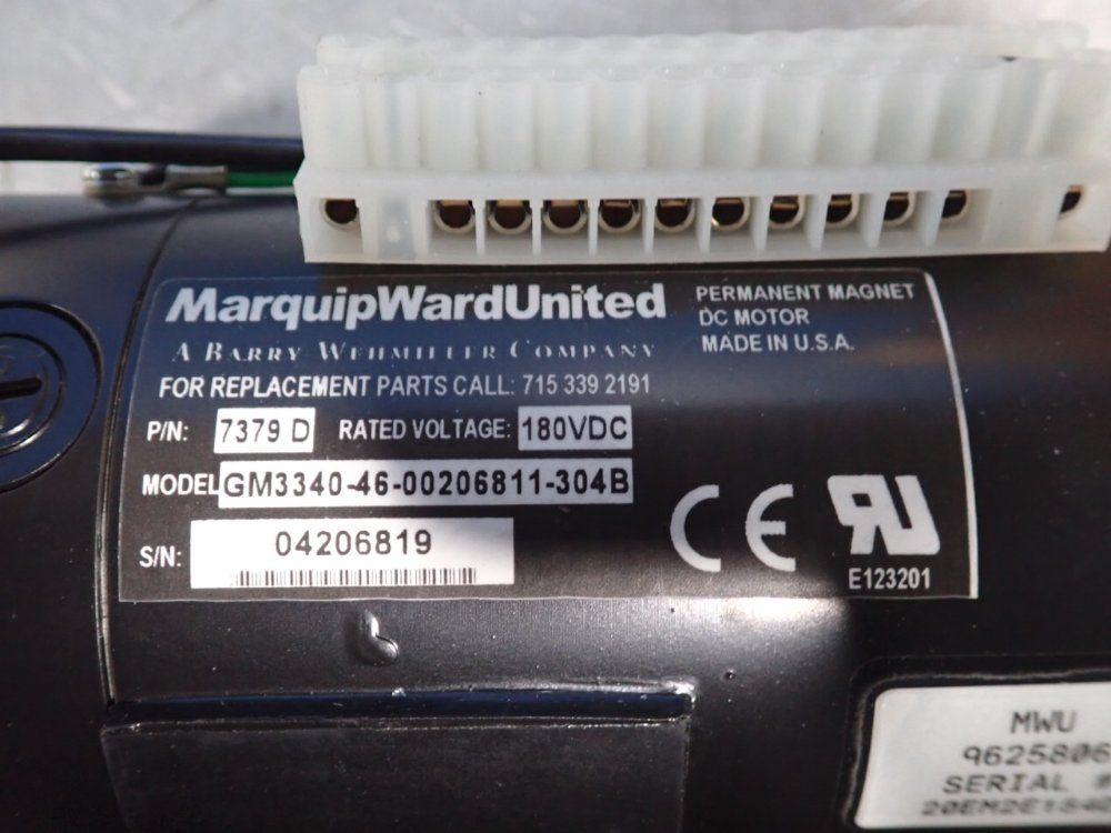 Marquip M2 Caliber Backstop Motor - 7379 D / 9625806