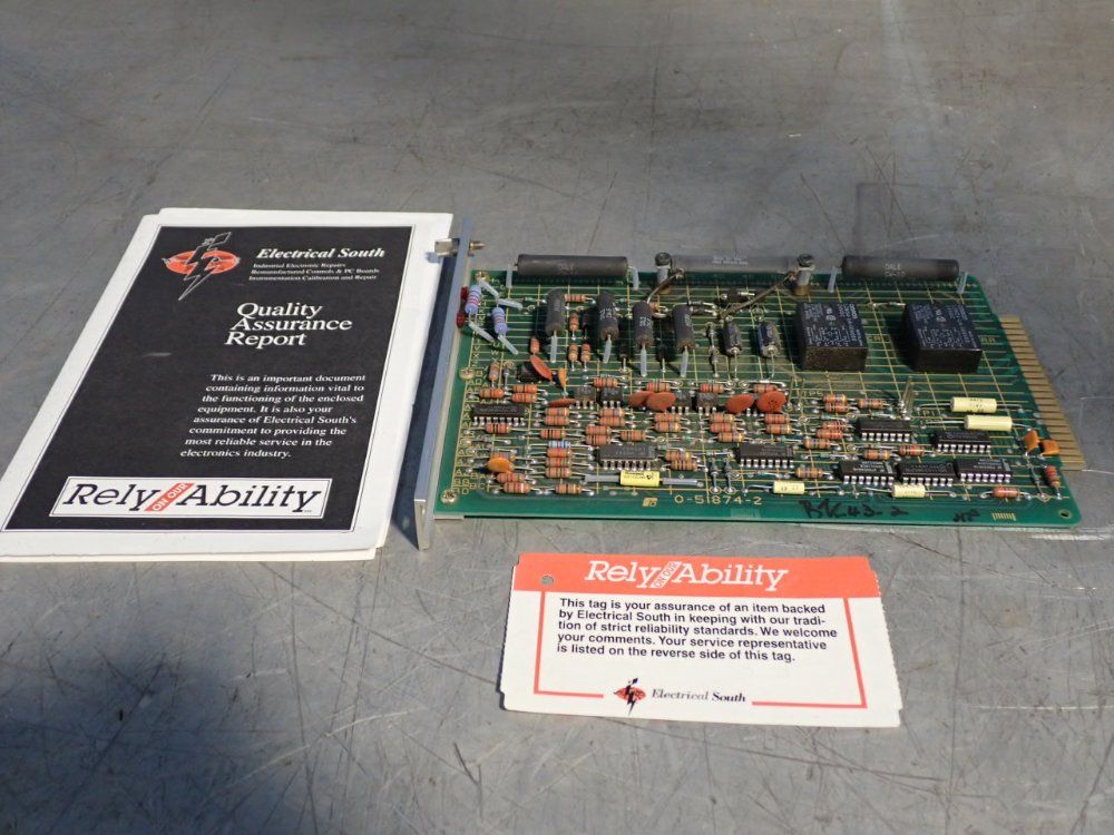 Reliance Electric Static Sequence Control Card - 0-51874-2