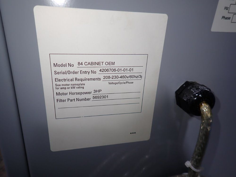 Simco Ion 3 Hp Dust Collector - 84 Cabinet Oem