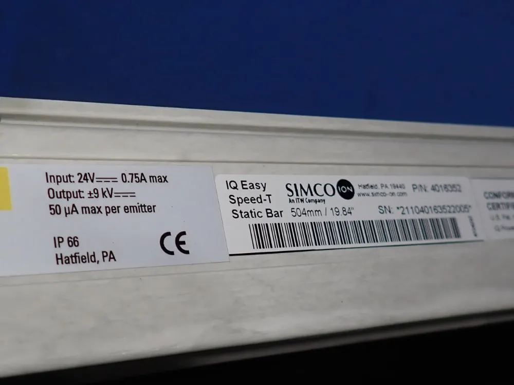 Simco Ion 24" Neutro-vac Web Cleaning System